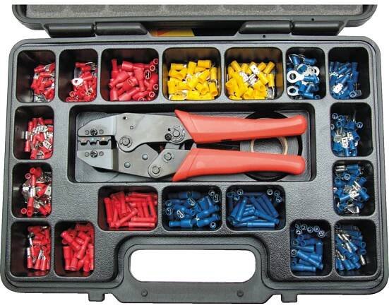 Ráčnová krimpovací sada Heavy Duty 552ks
