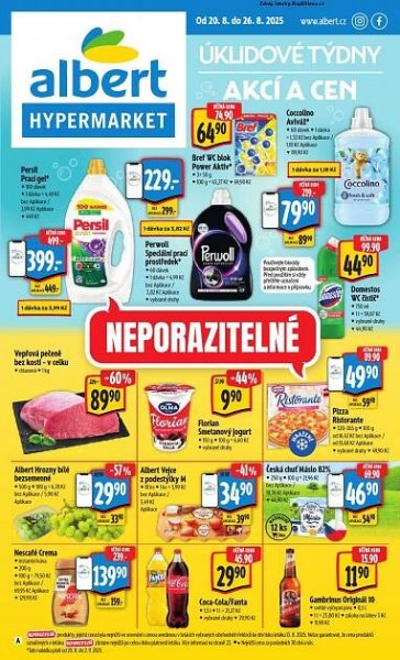 Leták Albert hypermarket (20. 8. - 26. 8. 2025) - strana 1 z 59