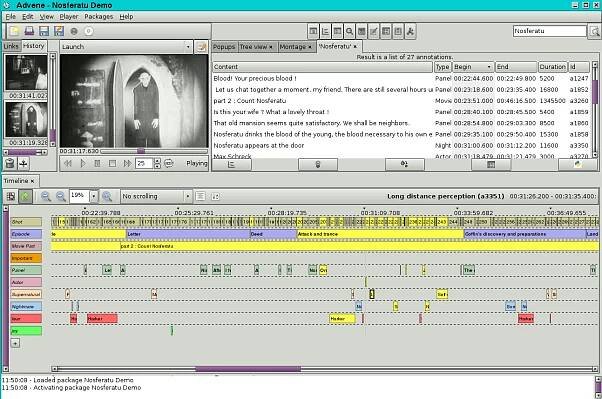 Advene – Screenshots