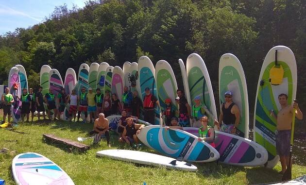 Jihlava na Paddleboardech Kiboko Boards - prodej a půjčování nafukovacích paddleboardů