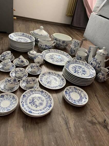 Velký jídelní set Cibulák Henrieta/porcelán Henrieta