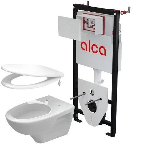 Set 5v1 pro závěsné WC Alca Sádromodul AM101/1120 WC Rimflow