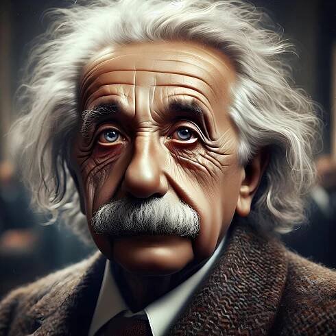 Ai Generované, Muž, Albert Einstein