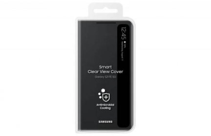 Samsung Flipové pouzdro Clear View S21 FE Dark Gray - obrázek č. 6