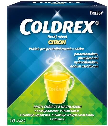 Coldrex Horký nápoj citron 10 sáčků