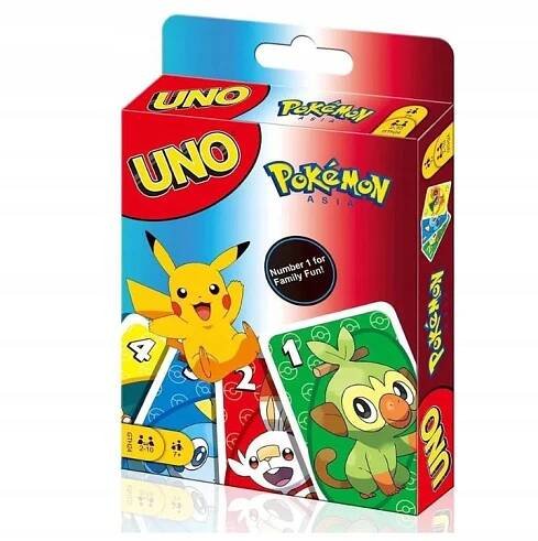 Zábavná karetní hra UNO Pokémon