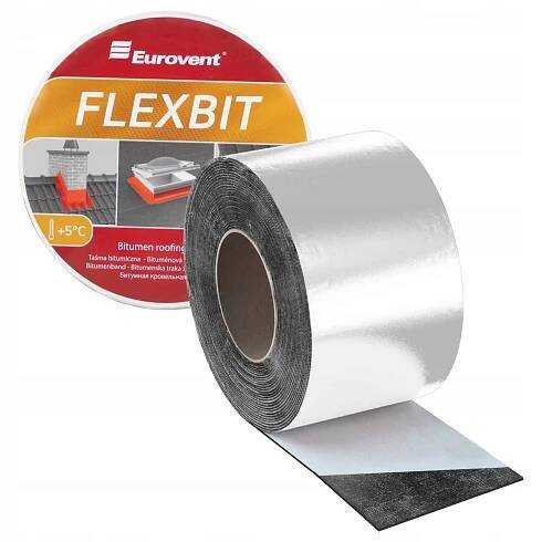 Pokrývačská páska bitumenová těsnící 100mm x 10m Hliník Eurovent