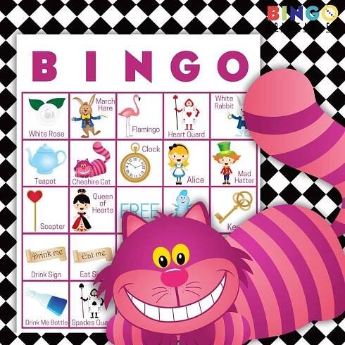 cheshire cat bingo cards