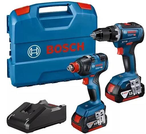 AKU set Bosch GDX 18V-200+GSR 18V-55 L-Case