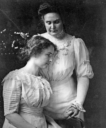 Helen Keller and Anne Sullivan