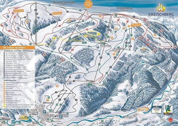 Kreischberg / Murau - Lyžovačka v Alpách