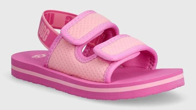 Dětské sandály UGG LENNON SLINGBACK růžová barva