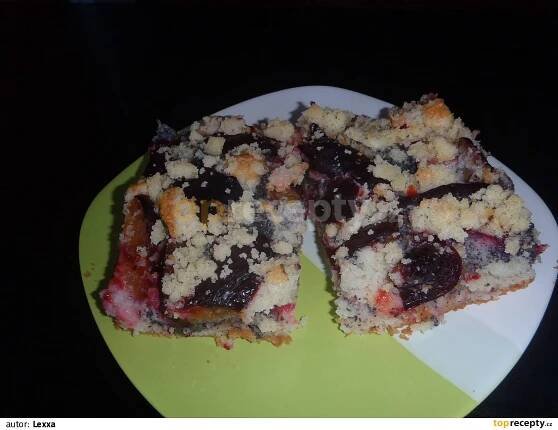 Rychlý švestkový koláč s mákem recept - TopRecepty.cz