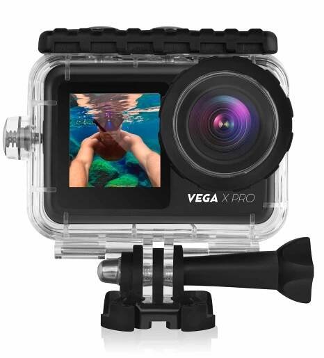 Sportovní kamera Niceboy VEGA X PRO 4K UHD Černá WiFi Vodotěsná 1350mAh