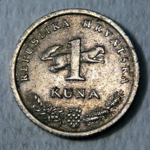 1 Chorvatská Kuna 1995
