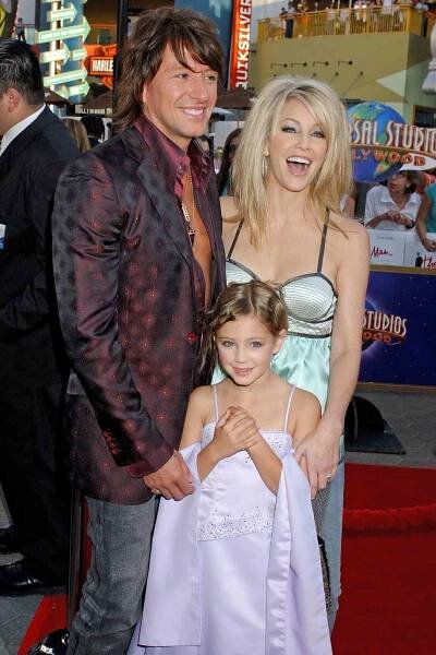 Richie Sambora, Heather Locklear and daughter Ava Elizabeth 