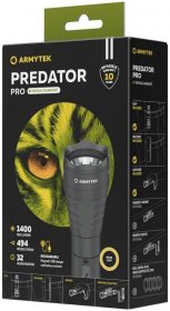 ArmyTek Predator Pro Warm LED kapesní svítilna napájeno akumulátorem 1400 lm 136 g : Půhy.cz
