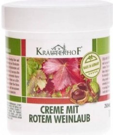 Kräuterhof: krém z listů červené vinné révy a červeného kaštanu 250 ml