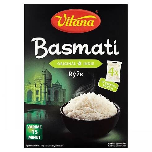 Vitana Rýže Basmati ve varných sáčcích | 480 g | Albert