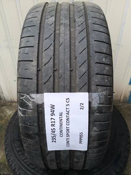 Letní pneu Continental Conti Sport Contact 5 CS 235/45 R17 94W 4mm 2ks - Pneumatiky