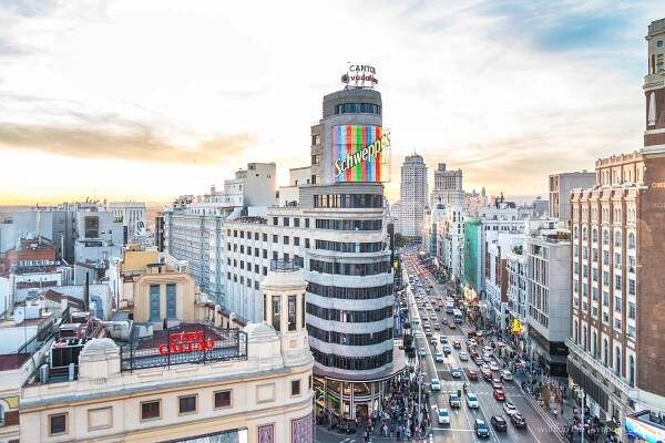 Sunset at Gran Via