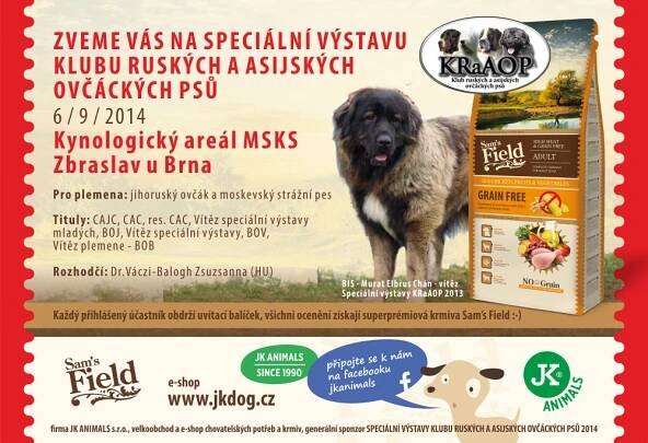 Speciální výstava Klubu ruských a asijských ovčáckých psů | JKANIMALS.cz 