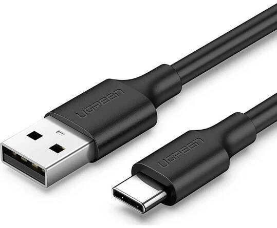 UGREEN niklový kabel USB-C 0,25 m černý