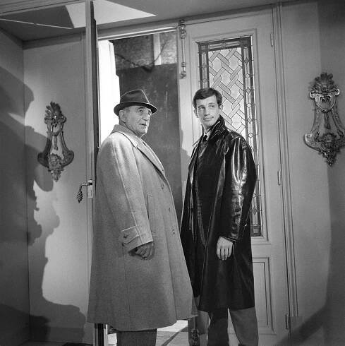 "Magnet of Doom" by Jean-Pierre Melville. Jean-Paul Belmondo and Charles Vanel. France, 14 September 1962.