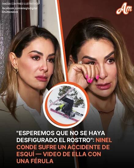 Ninel Conde sufre grave lesión en accidente de esquí – Cuál es su estado