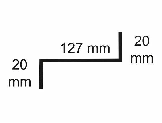 Sarei Z-profil 90° 20/ 127/ 20 HG19