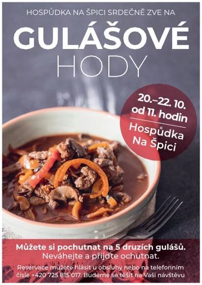 Leták gulášové hody