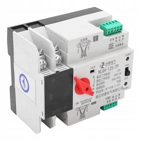 AUTOMATICKÝ DVOJITÝ VYPÍNAČ NAPÁJENÍ 2P 32A 230V