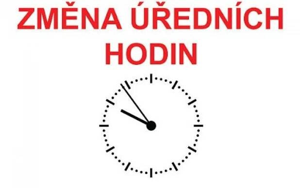 Změna úředních hodin - Obec Hřibojedy
