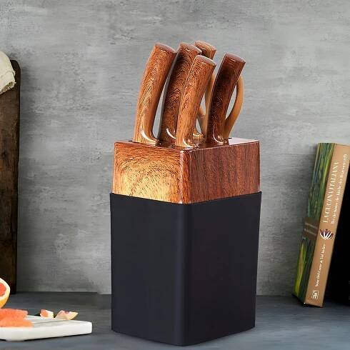 SADA KUCHYŇSKÝCH NOŽŮ SADA 5 KUSŮ OSTRÝCH NOŽE STOJAN 7 KUSŮ za 328.00CZK - Allegro