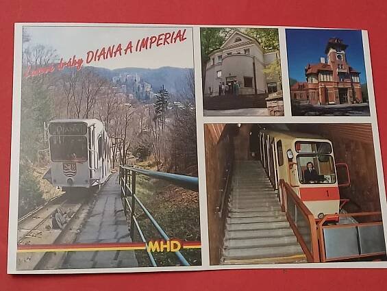 Karlovy Vary MHD ČSAD lanovka Lanové dráhy Diana a Imperial