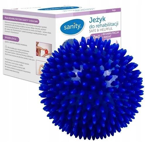 SANITY Rehabilitační míček ježek 10 cm