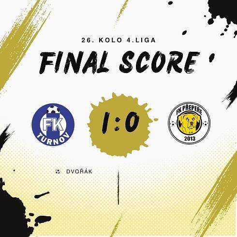 26.kolo FK Turnov 1:0 FKP | FK PŘEPEŘE