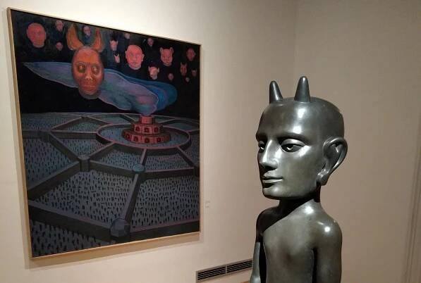 Jaroslav Róna bojuje se zlem U Kamenného zvonu | České galerie / Moderní umění a současná malba, aktuální výstavy