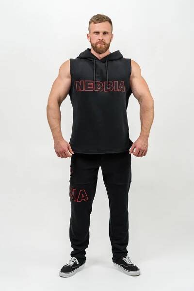 NEBBIA • Volné tepláky s kapsami COMMITMENT černá • Nebshop.cz