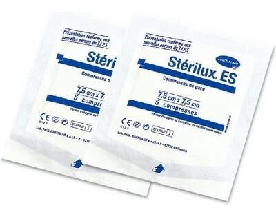 Sterilux ES Sterilní kompres 5 x 5 cm 5 ks od 8,5 Kč - Heureka.cz