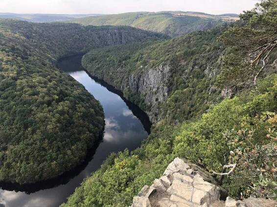 Vyhlídka Máj na Vltavu – cesta autem přes Teletín, mapa, trasa