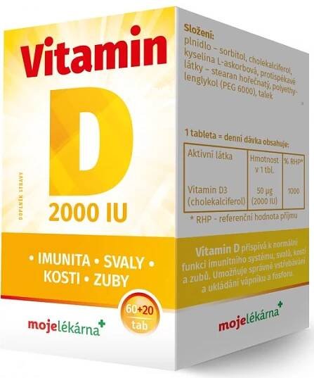 Galmed Vitamín D 2000 IU 80 tbl. od 187 Kč