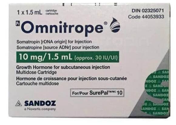 Omnitrope 10 mg 30IU Sandonz Pharmaceutical