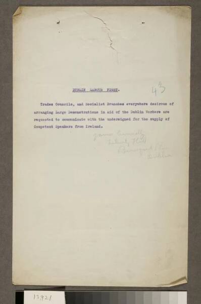 National Library of Ireland - 1916 Exhibition