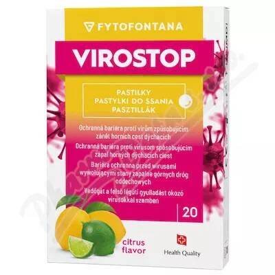 Virostop pastilky s příchutí citrusů 20 pastilek
