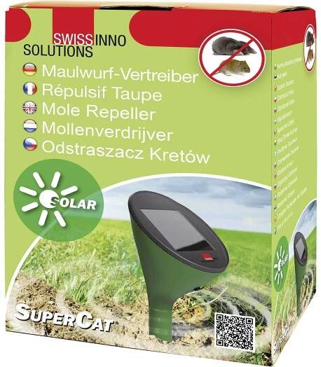 Swissinno Solar SuperCat odpuzovač krtků a dalších hrabošů Druh funkce vibrace Rozsah působení 650 m² 1 ks