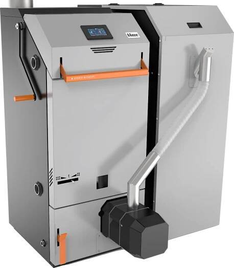 Kombinovaný kotel na dřevo a pelety Hybrid BIOMASS