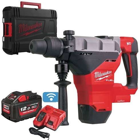 Aku kombinované kladivo Milwaukee M18 FHM-121C, ONE-KEY, SDS-MAX, 1x aku M18 HB12 + nabíječka M12-18 FC + kufr, 4933464894