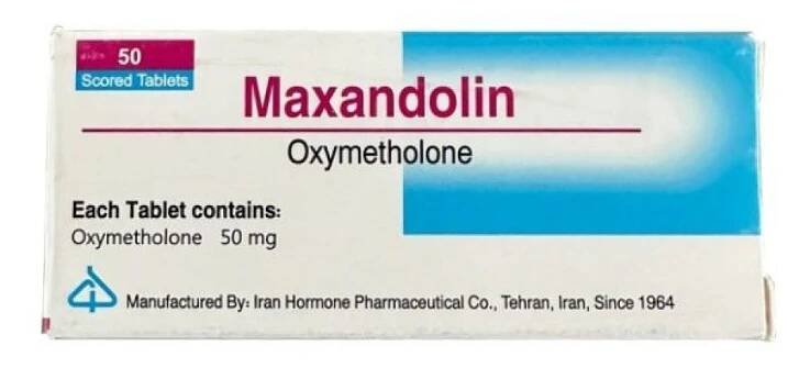 Maxandolin 50 Iran Hormone Pharmaceutical Co.
