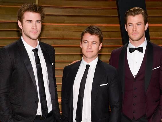 liam luke chris hemsworth march 2014